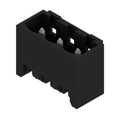 1775932001 - 5.08mm 3-Pole Black Male Header Connector Set of 100  (Pack of 100)