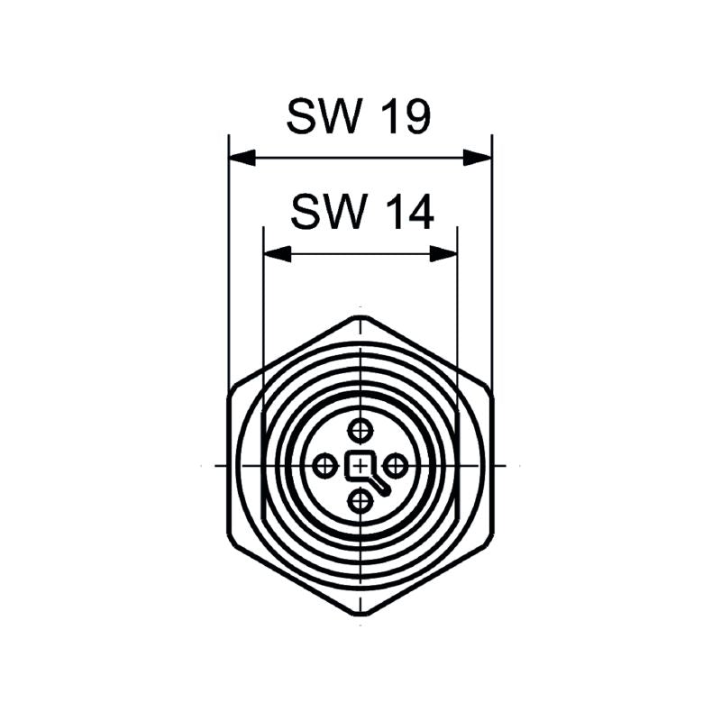 2830780000 - Robust T-Coded Connector, IP65/68, -25 to +85°C Operating Range