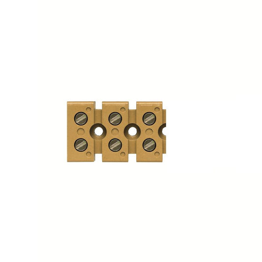 0620320000 - 6mm² Yellow Terminal Strip, 41A Max Current, 6 Connections  (Pack of 50)
