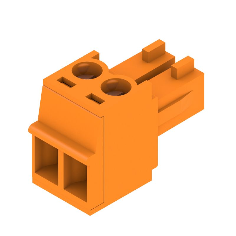 2599490000 - 3.81mm PCB Female Connector with 180° Angle and Clamping Yoke  (Pack of 50)