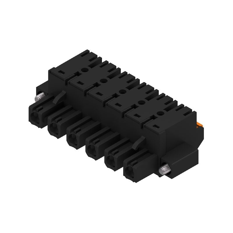 1227490000 - 7.62mm PCB 6-Pole Plug Connector, 180° Push-In Design  (Pack of 30)