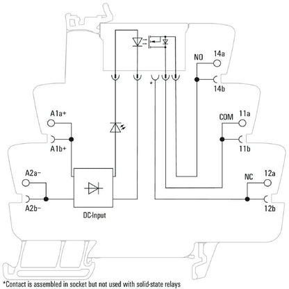 1127280000 - 12VDC Solid-State Relay with LED, 2A Capacity  (Pack of 10)