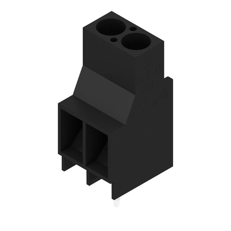 1356830000 - Black 6.35mm Circuit Board Terminal with 5mm Solder Pins  (Pack of 138)