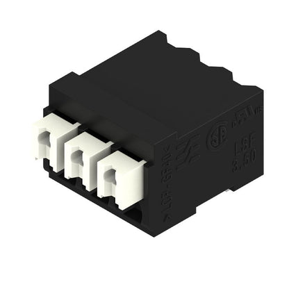 1870530000 - 3-Pole PCB Terminal, 3.50mm Pitch, Push-in Connection, Black  (Pack of 49)