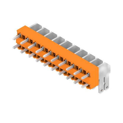 9511490000 - 5.00mm PCB Terminal for 10 Poles, 90° Angle, Orange  (Pack of 50)