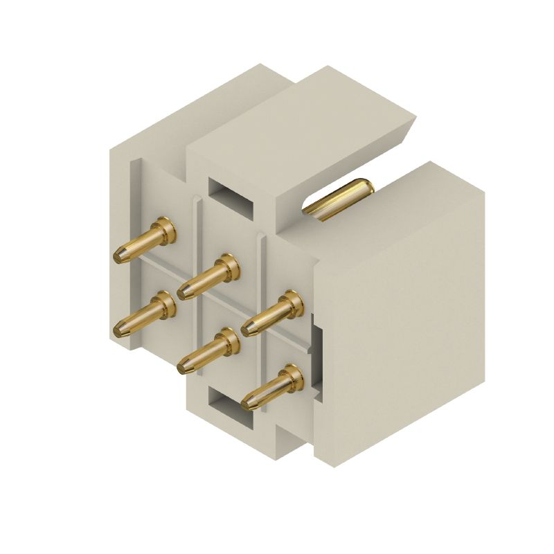 1441400000 - 6-Pole 5mm PCB Male Header Connector, THT Solder, Pebble Grey  (Pack of 50)