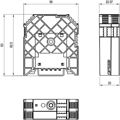1510340000 - ACT20C Bus Termination Terminal for TS 35 DIN Rail