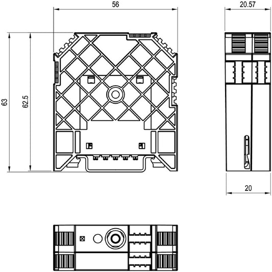 1510340000 - ACT20C Bus Termination Terminal for TS 35 DIN Rail
