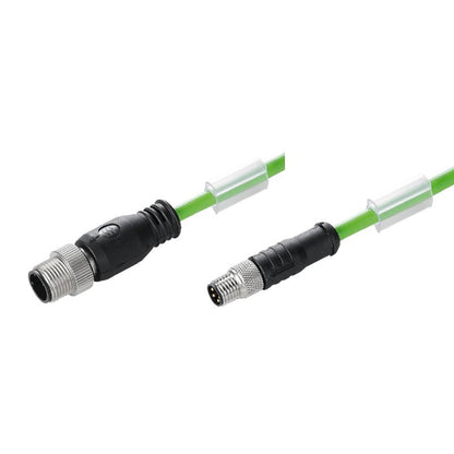 1296792500 - 25m PUR Shielded 4-Pole Male-to-Male Connecting Line
