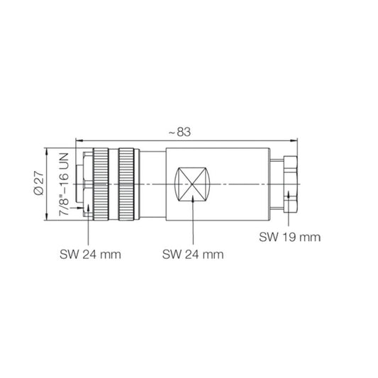 1292010000 - IP67 7/8" Field Attachable Connector, RoHS Compliant