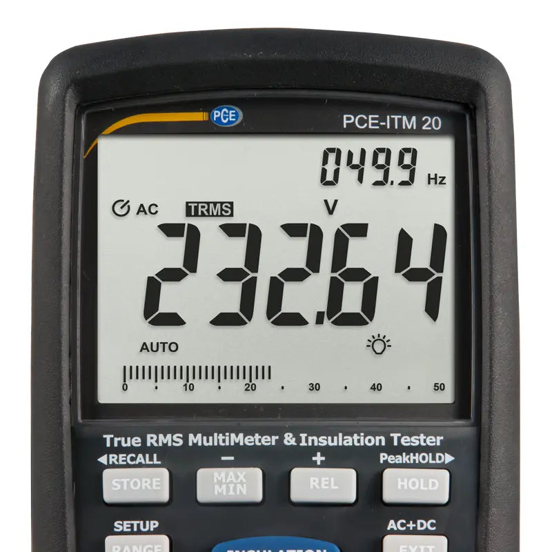 PCE-ITM 20 - 1000V Multimeter & Insulation Tester with Large LCD