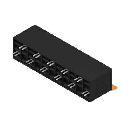 2453780000 - 10mm PCB Terminal, 11 Poles, Push In Mechanism, Black  (Pack of 10)