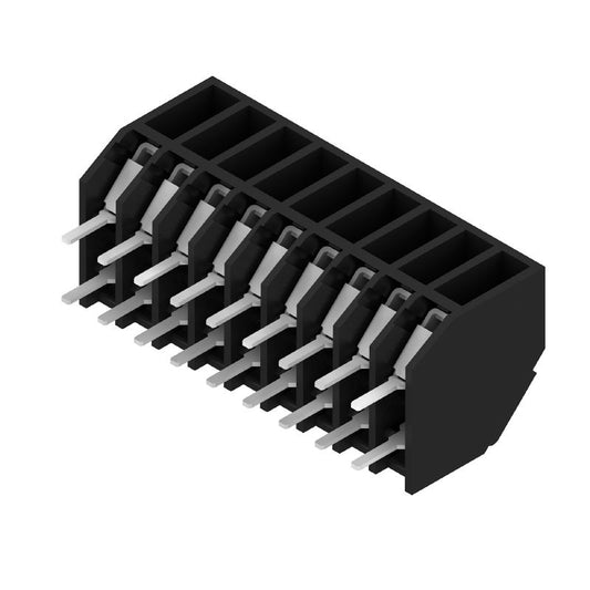 1887500000 - Black 3.5mm Pitch PCB Terminal with 9 Poles, 135° Angle  (Pack of 190)