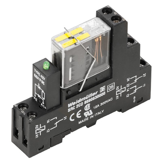 1218410000 - 24VDC Relay Module with 2 Forcibly Guided Contacts  (Pack of 10)