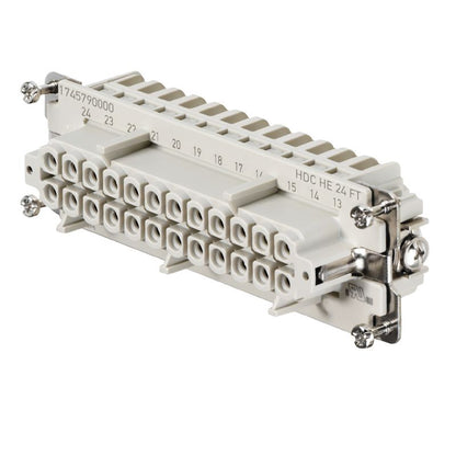 1745790000 - 24-Pole Connector, 500V 16A, Tension-Clamp, Size 8