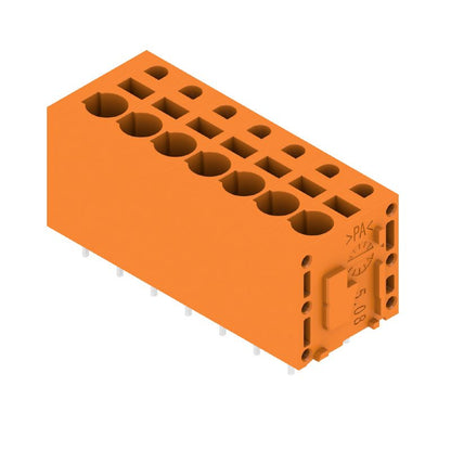 1331490000 - 5.08mm PCB Terminal, 7-Pole, 180° Angle, Tinned Orange  (Pack of 40)