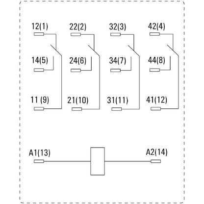 7760056084 - D-Series Relay with 4 Contacts, 48V AC, 5A  (Pack of 20)