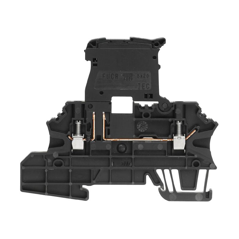 1162920000 - Black WMF Fuse Terminal, 2.5 mm², 6.3 A, TS 35 Compatible  (Pack of 50)