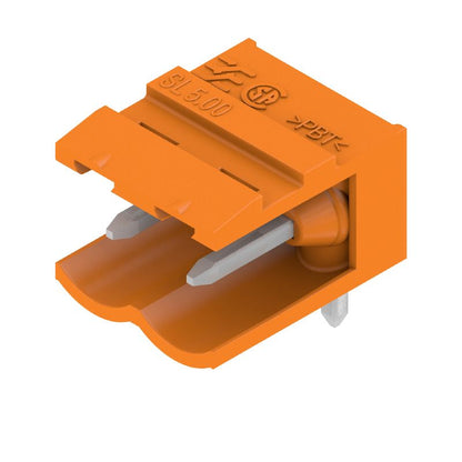 1571130000 - 90° Male PCB Connector, 5.00mm Pitch, 2 Poles, Orange  (Pack of 100)
