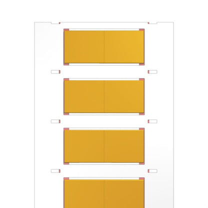 2621670000 - Yellow Polyolefin Conductor Markers, 6.4-12.7 mm Diameter  (Pack of 1000)