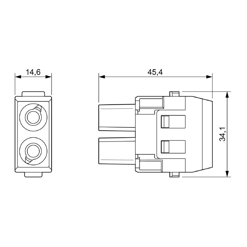 2748330000 - 690V Dual Pole Power Module, 40A Axial Connection  (Pack of 2)