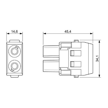 2748330000 - 690V Dual Pole Power Module, 40A Axial Connection  (Pack of 2)
