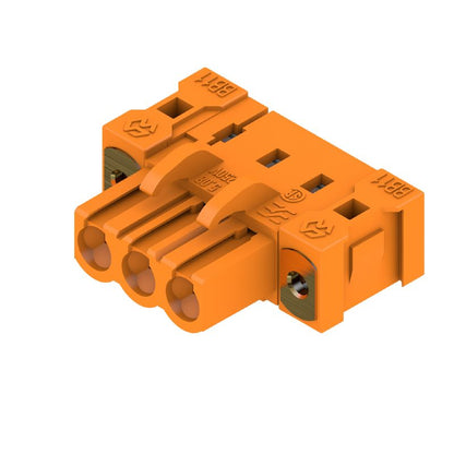 1843760000 - 5.08mm PCB Female Header Connector, Orange, 3-Pole, 90° Angle  (Pack of 72)