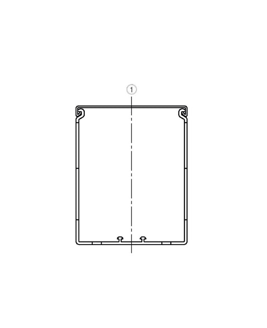 2588850000 - PVC Cable Duct 100mm x 2000mm with Lid and Halogen Rating  (Pack of 16)