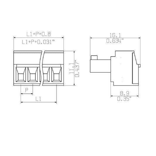 2642140000 - UL Compliant Wire Connector for 0.2-1.5 mm² Wires  (Pack of 168)
