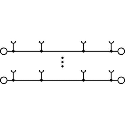 2663300000 - 50 mm² Feed-Through Terminal for PUSH IN Connections