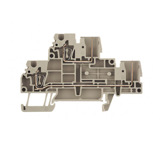 1815150000 - Dark Beige 2.5mm² Double-Tier Terminal Block with Tension-Clamp Connections  (Pack of 50)