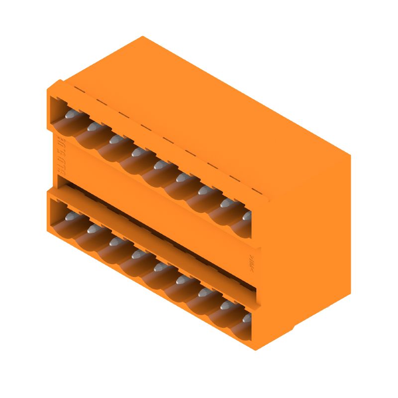 2043830000 - 18-Pole PCB Header, 3.2mm Pins, Orange, 90° Angle  (Pack of 20)