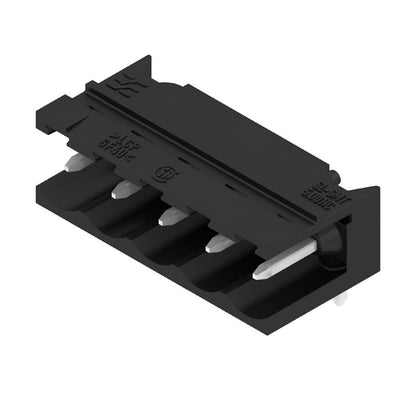 1839920000 - 5-Pole 5mm THT Black PCB Connector, 90° Male Header  (Pack of 50)