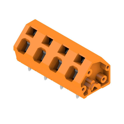 1952590000 - 7.50mm Pitch Orange Terminal Block, 4 Poles at 135°  (Pack of 100)