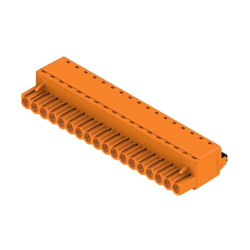 2536500000 - 18-Pole 180° PCB Connector with PUSH IN Design  (Pack of 18)