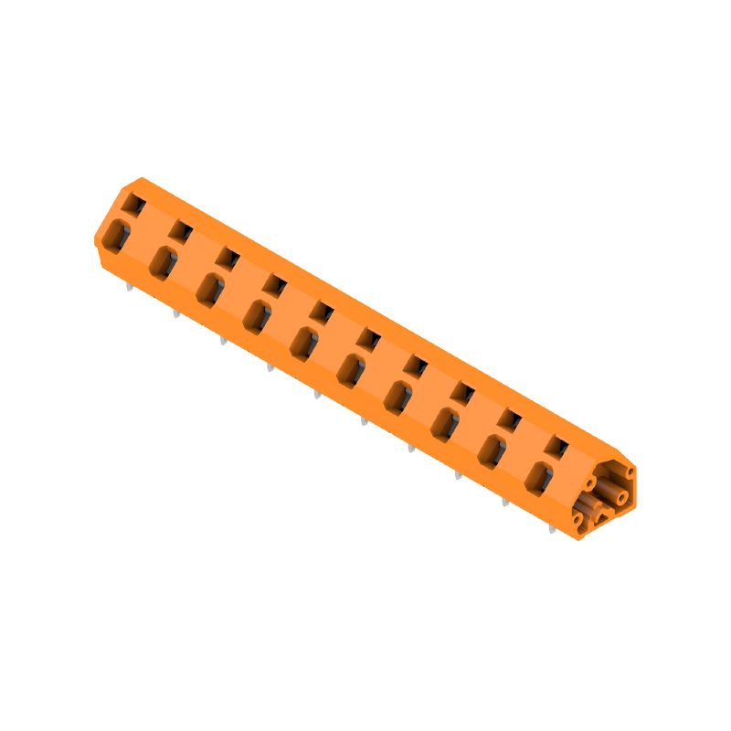 1953550000 - 10 Pole 10mm Terminal PCB, 135° Angle, Tension-Clamp  (Pack of 100)