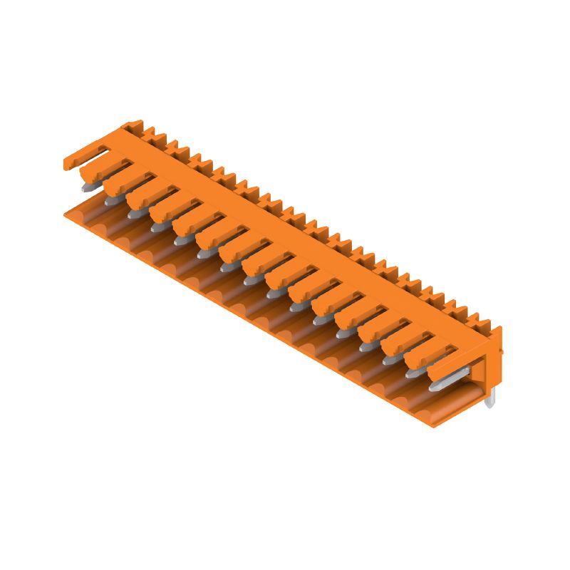 1597350000 - 3.50mm 16-Pole THT PCB Connector, Orange, 90° Angle  (Pack of 50)