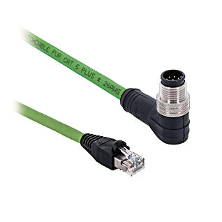 ZCYV004 - Reliable M12 × 1 to RJ45 Connection Cable, 8-pin