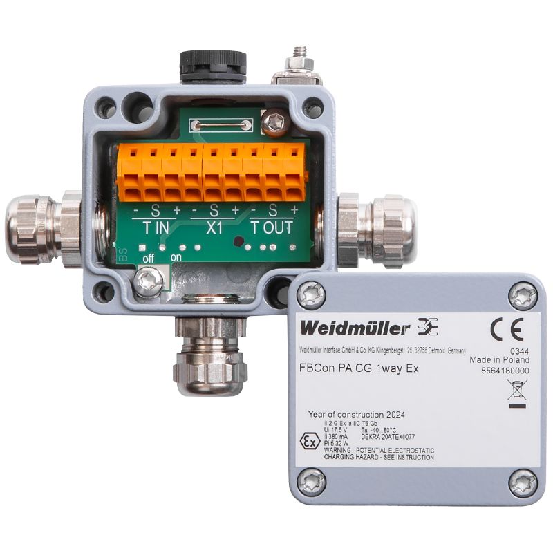8564180000 - Intrinsically Safe Field Distributor for Zone 1 & 2