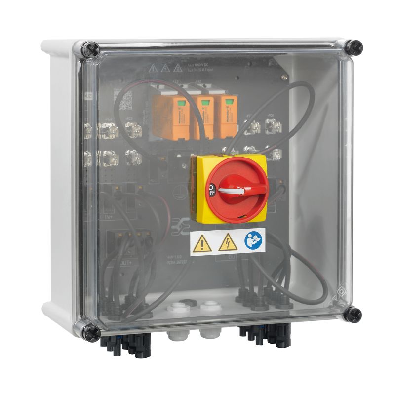 2683090000 - 1000V Photovoltaic Combiner Box with 3 Inputs & IP65 Housing