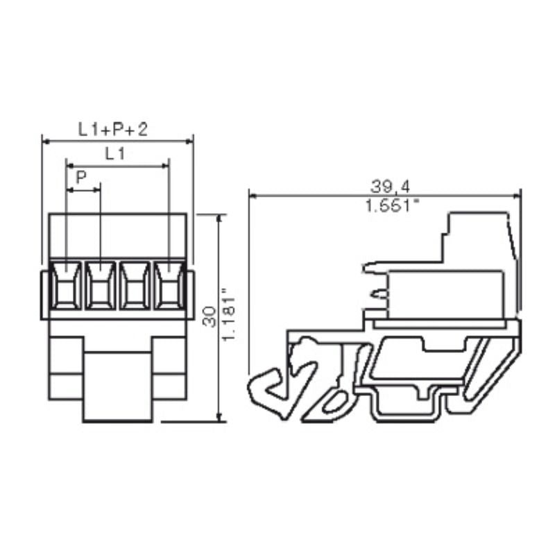 1846100000 - 5.08mm 16-Pole PCB Connector for 0.2-2.5mm² Wires  (Pack of 5)