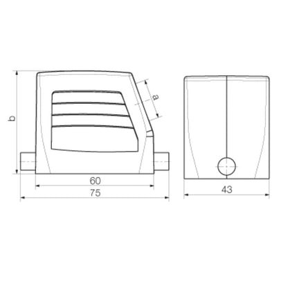 1652560000 - IP65 Rated Enclosure with PG 21 Side Cable Entry