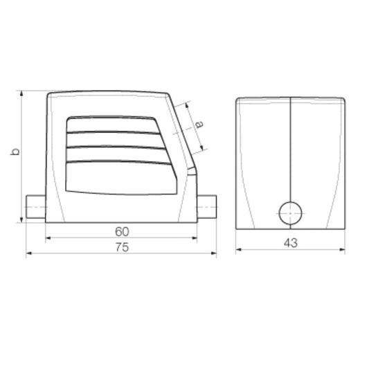 1652560000 - IP65 Rated Enclosure with PG 21 Side Cable Entry