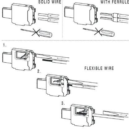 2976230000 - 16-Pole Push-In Connector, 25.25mm Depth, Touch-Safe Design  (Pack of 66)