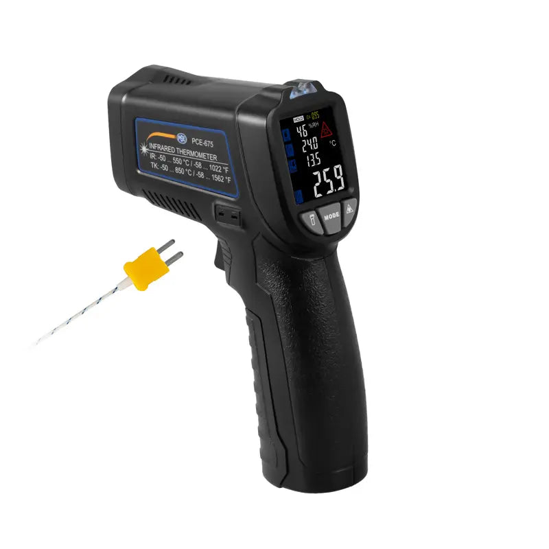 PCE-675 - Infrared Digital Thermometer with Laser Pointer and ISO Certification