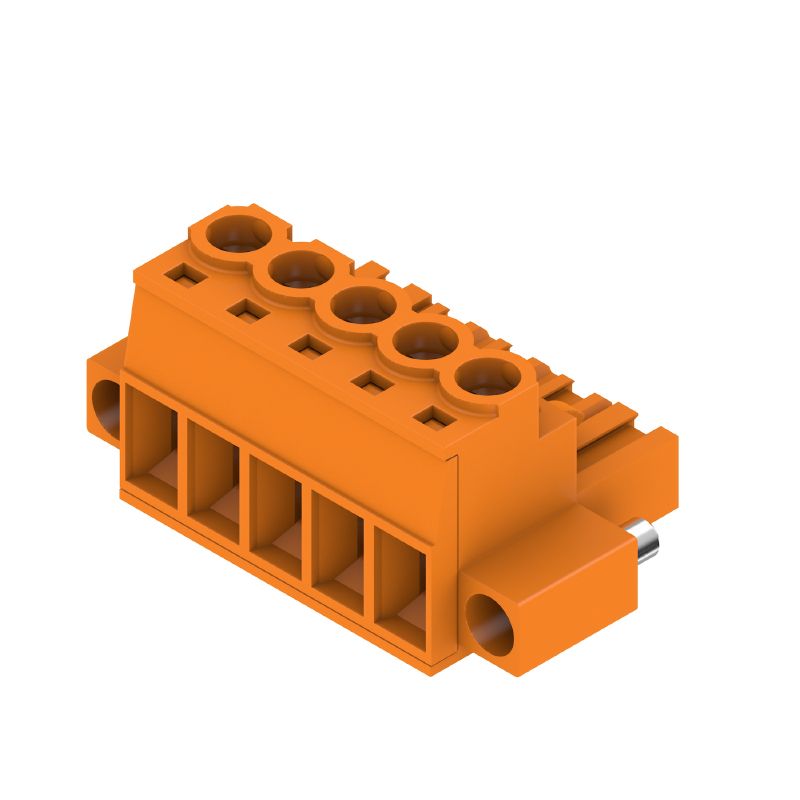 1955770000 - 5-Pole 5mm PCB Connector with 180° Angle and Clamping Yoke  (Pack of 48)