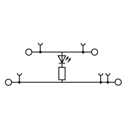 1690010000 - Dark Beige 2.5mm² Double-Tier Terminal with Tension-Clamp  (Pack of 50)