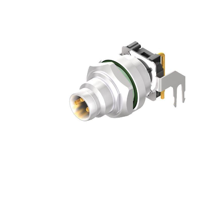 2424330000 - M8 3-Pole Connector, 12mm Height, IP67 Rated, RoHS Compliant  (Pack of 10)