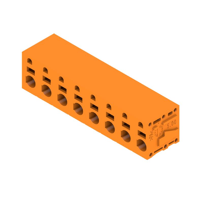 2667480000 - 7.5mm 8-Pole Orange PCB Terminal Block with PUSH IN Technology  (Pack of 25)