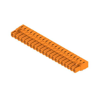 1648500000 - 21-Pole 5.08mm PCB Connector with 90° Angle Solder Pins  (Pack of 12)